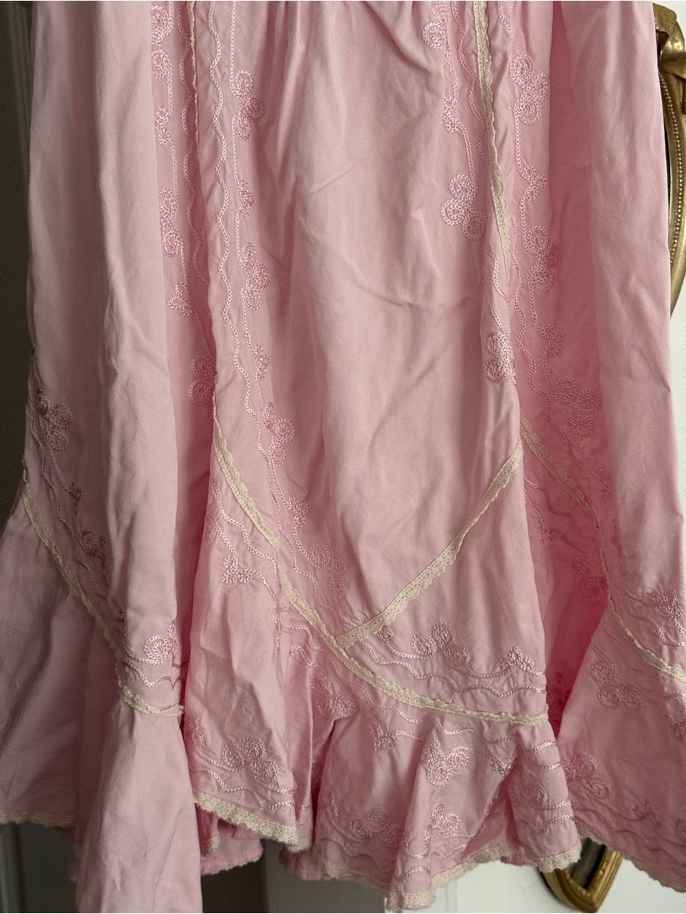 Pink Ruffle Mini Dress - Picture 3 of 5
